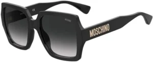 MOSCHINO - Gafas de Sol negras de montura cuadrada para mujer 1